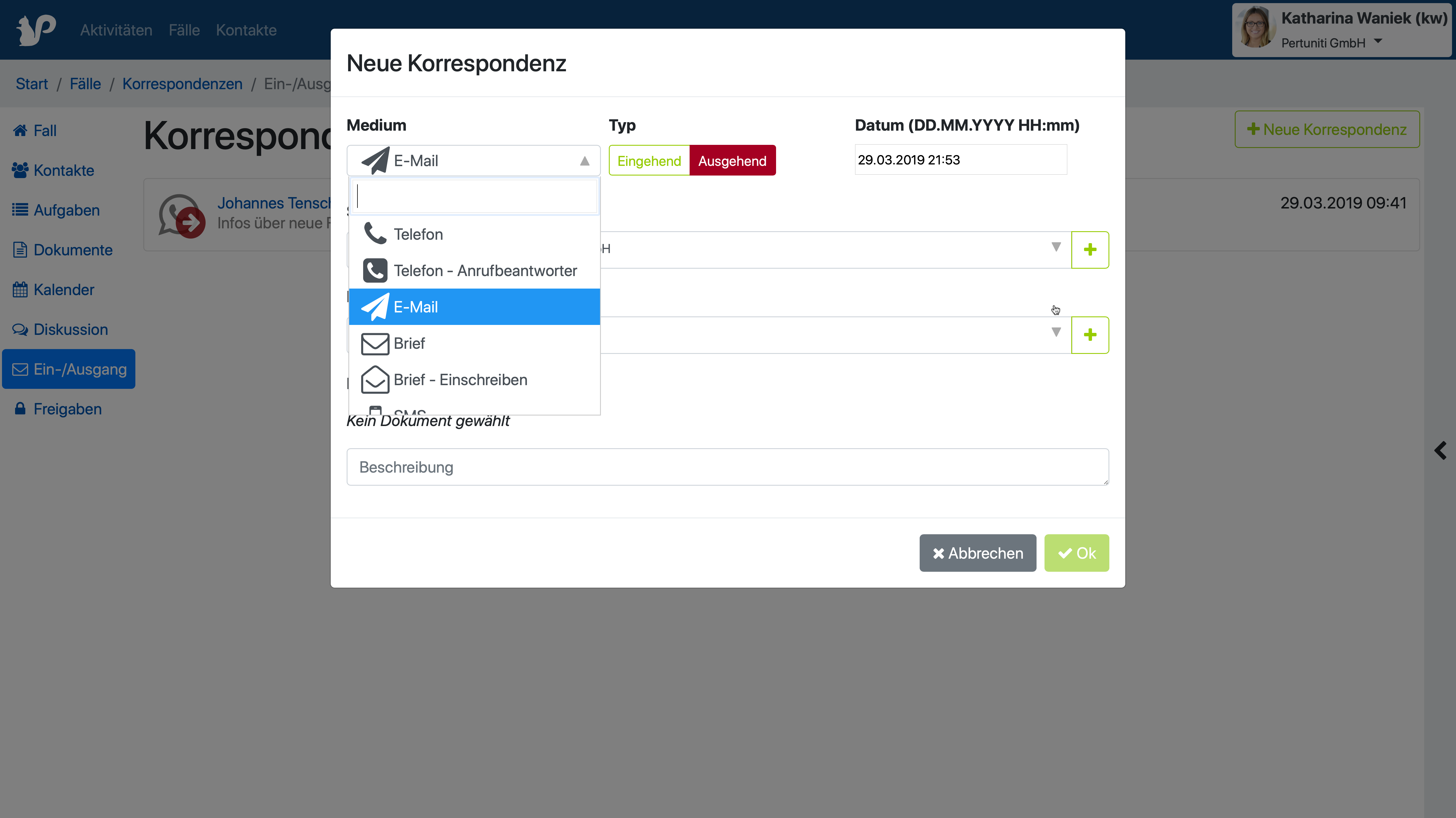Neue Korrespondenzen — Konfigurierbare Kanäle