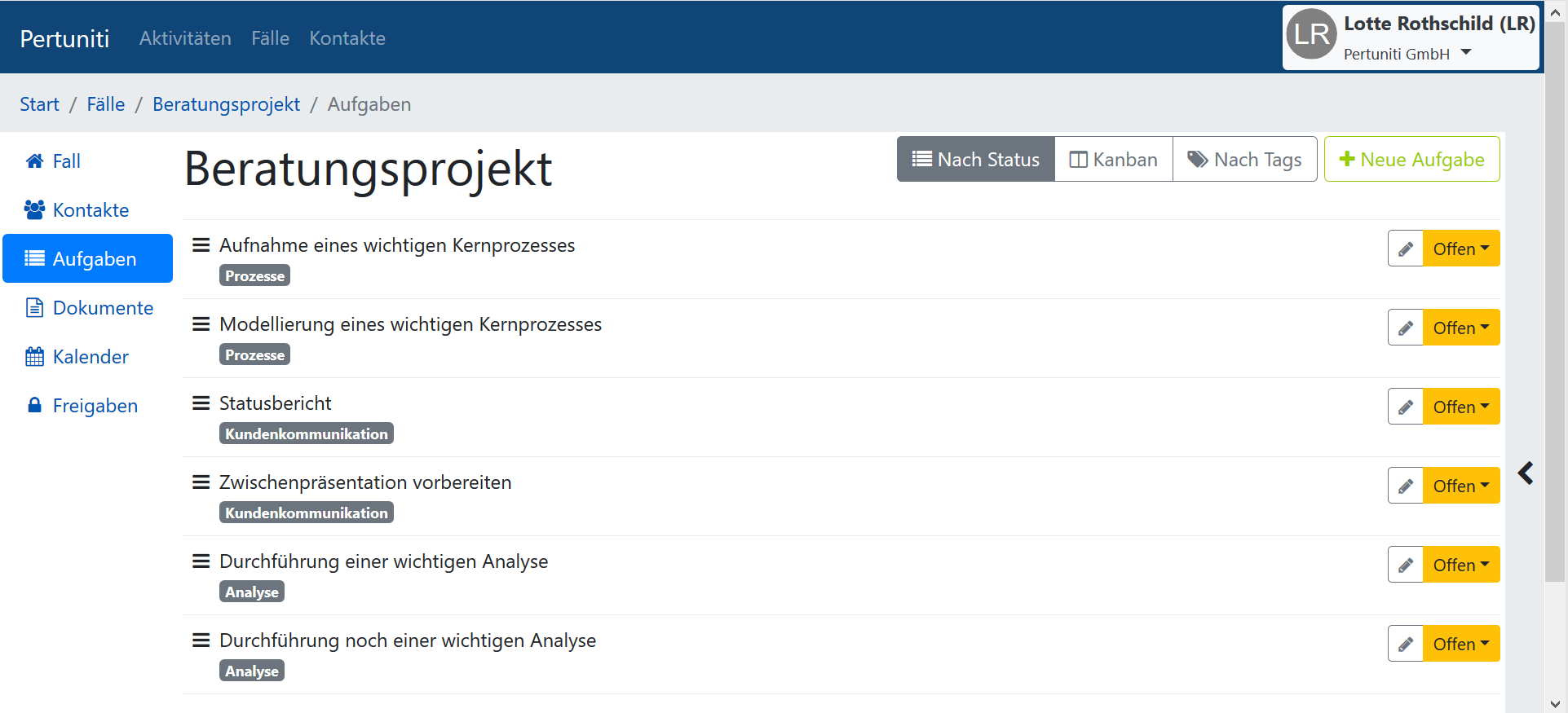 Verlieren Sie nicht den Überblick über Ihre Arbeitspakete. Mit jedem kleinen Schritt treiben Sie Ihr Projekt weiter voran.